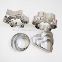 Wholesale Baking Pastry Tools Heart Round Star Cookie Cutter 3D Stainless Steel Biscuit Cookie Cutters