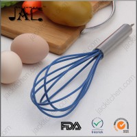 Baking Tools Factory Best Price Non Stick Manual Silicone Coated Dough Egg Whisk